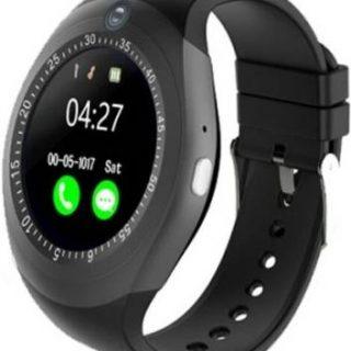 TECHNO FROST y-6 smart watch A12603 Smartwatch (Black Strap, FREE SIZE)